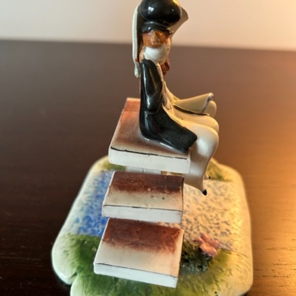 LINO ZAMPIVA MULTICOLORED PORCELAN FIGIRINE OF COUPLE IN LOVE - Picture 5 of 7